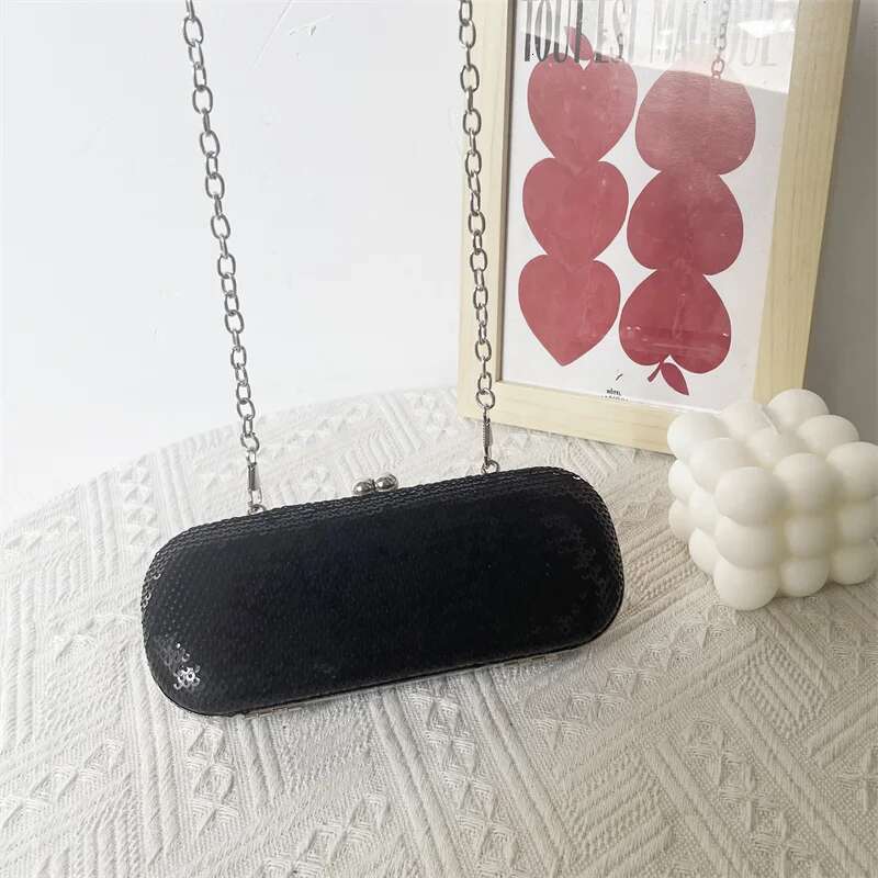 Bling Elegant Small Sequins Evening Clutch Rhinestones Purse Ladies Fashion Mini Money Bag