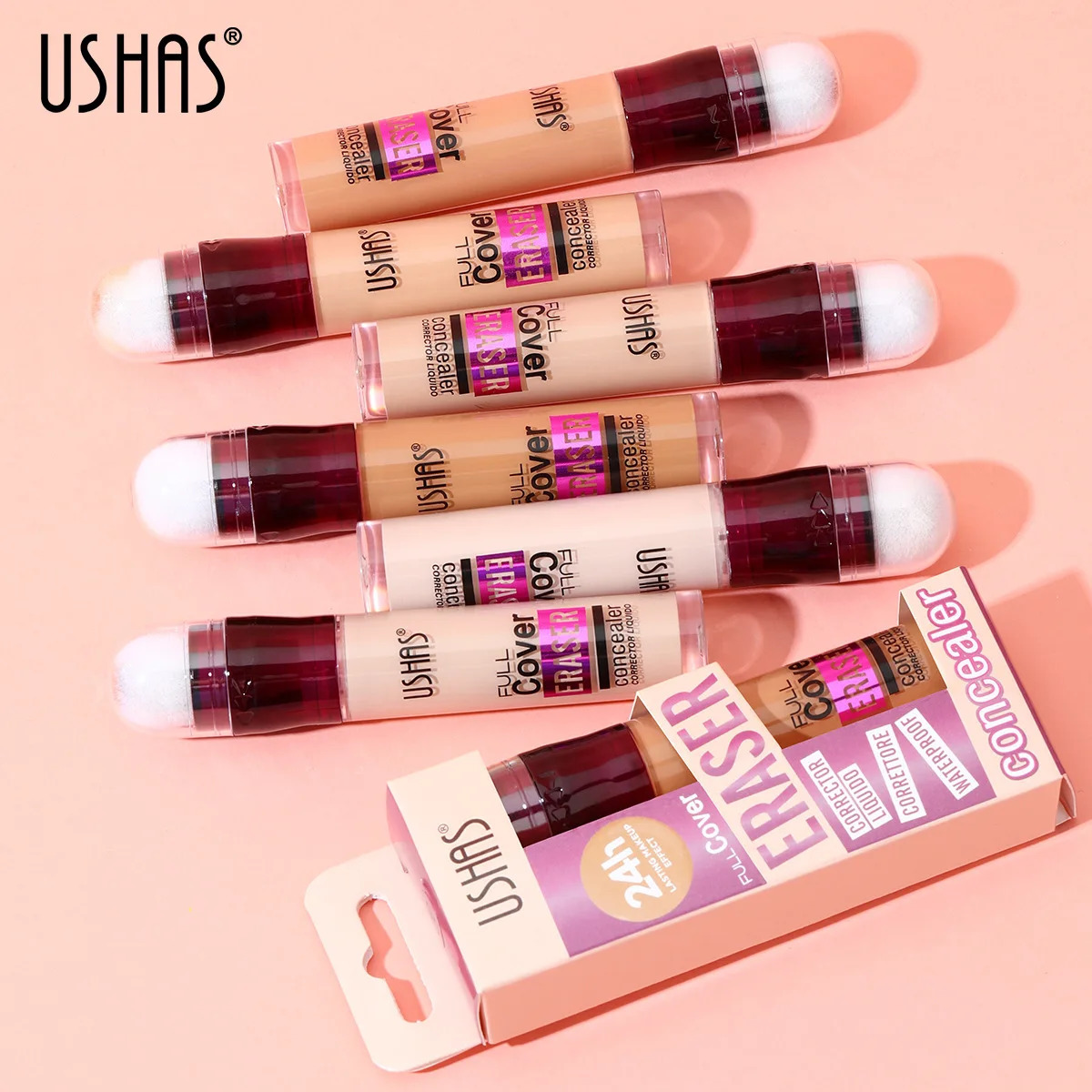 Facial Concealer Sponge Head Matte Liquid Foundation Makeup Oil Control Long Lasting BB Cream Waterproof Brighten Cosmetics 250512