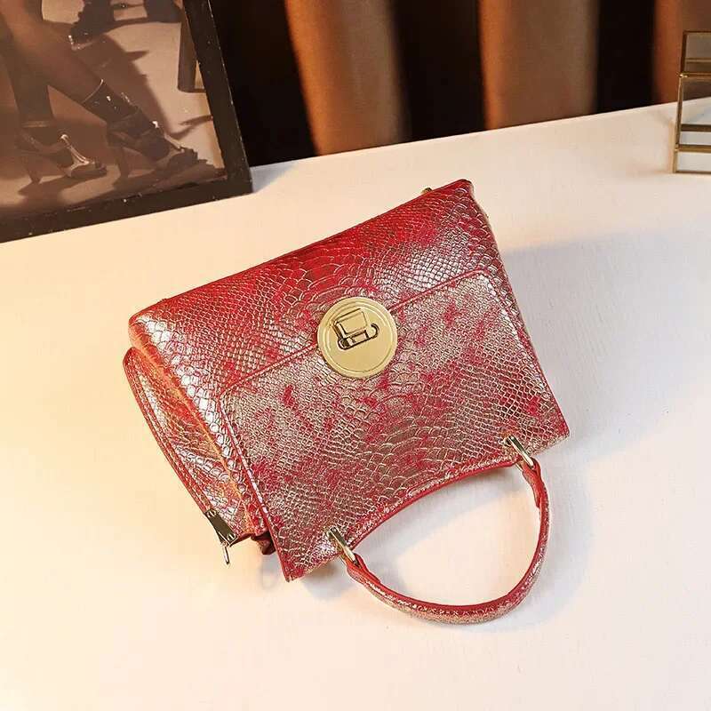 Trendy Versatile Large Capacity Crossbody Handbag Women's Leather Shoulder Bag 2024 New Style Laser Craftsmanship