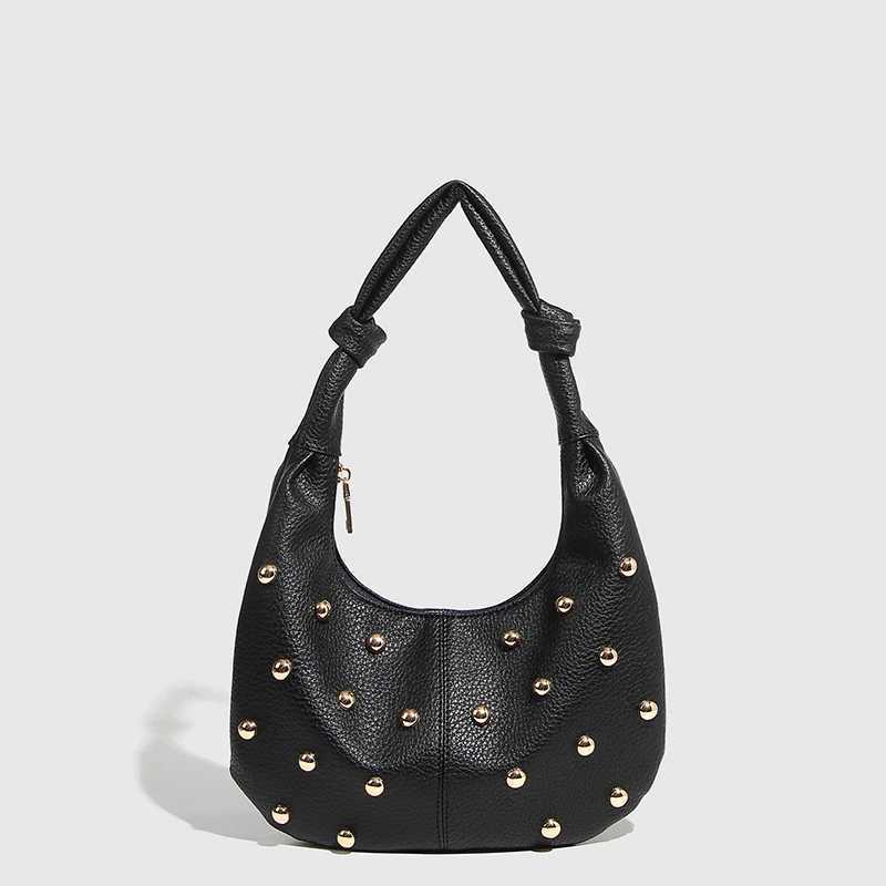 Persali Fi Shoder Bags Solid Color PU High-end w crescent bag Wen Handbag Luxury Brand Small Tote Bag Z250514
