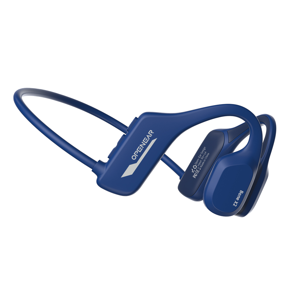 OpenEar Bone X2 IP68 Waterproof Wireless Bone Conduction Headphones for Swimming, Sports with MP3 Mode, 8GB Storage, 6H Battery, Ergonomic Design