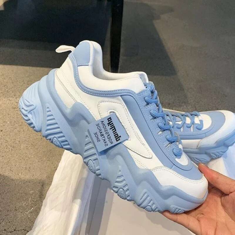 Women Fashion Trend Casual Sneakers Women Comfortable Soft Bottom Lace Up Female Platform Shoes atos De Mujer