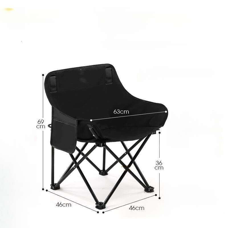 Outdoor portable outdoor small stool, beach chair, camping lightweight folding moon chair