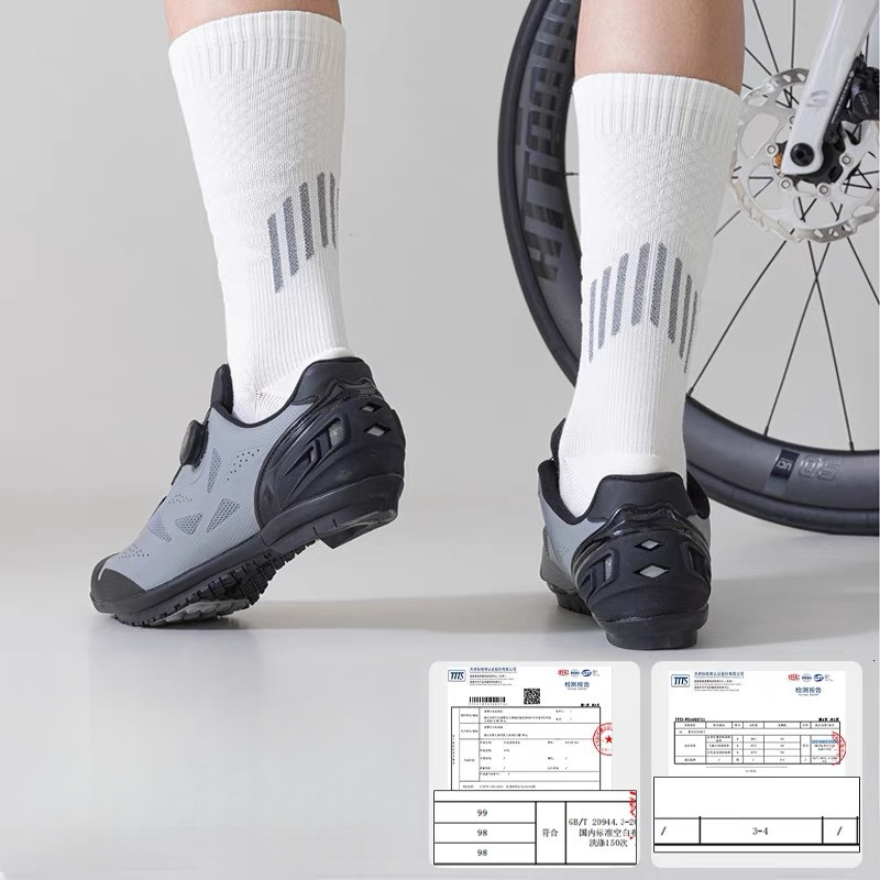 Designer Socks New Men s Bicycle Towel Bottom Sports Professional Running Socks Sweat Absorbing Middle Socks Men s Sports Socks Night Reflective Socks