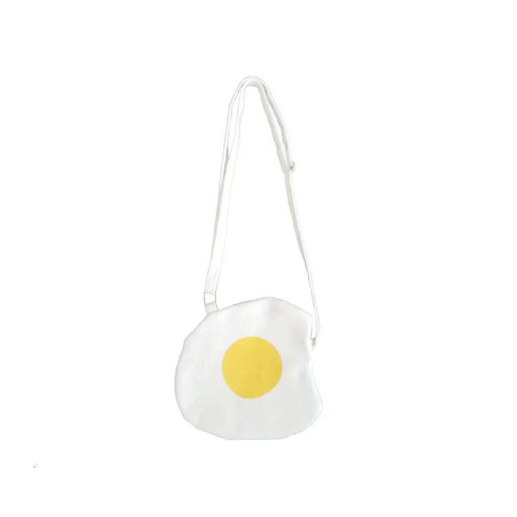 Kawaii Poached Summer Egg Packet Cute Cartoon Messenger Canvas Shoulder Bags Women Purse Crossbody Bag Satchels