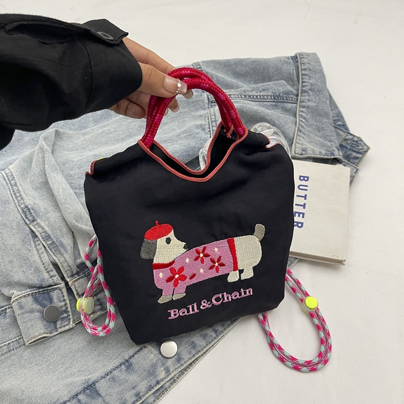 New free embroidery express bag, new exquisite trendy bag, student designer casual mini handbag, multifunctional shopping phone bag