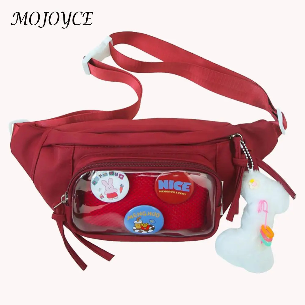 Ita Bag Waist Pack Cute Crossbody Sling Nylon PVC Belt for Women Girls Teens 250514