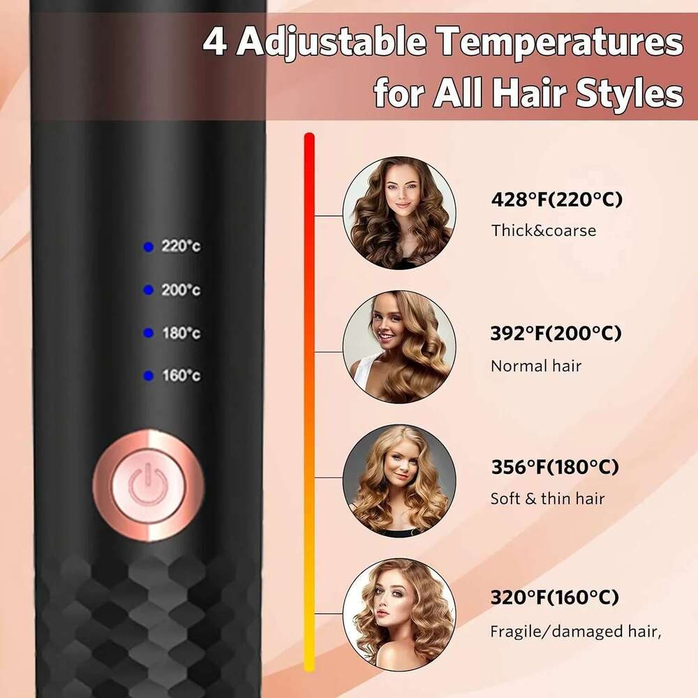 Automatic Auto Curling Iron Ceramic Rotating Air Spin Wand Styler Curl hine Magic Hair Curler