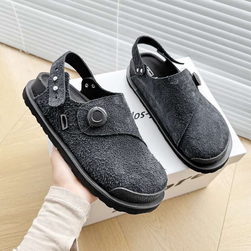 Original Design 2025 Summer New British Outdoor Style Sandals For Men's Women's Hight Quality Suede Leather Hombre Casual Shoes