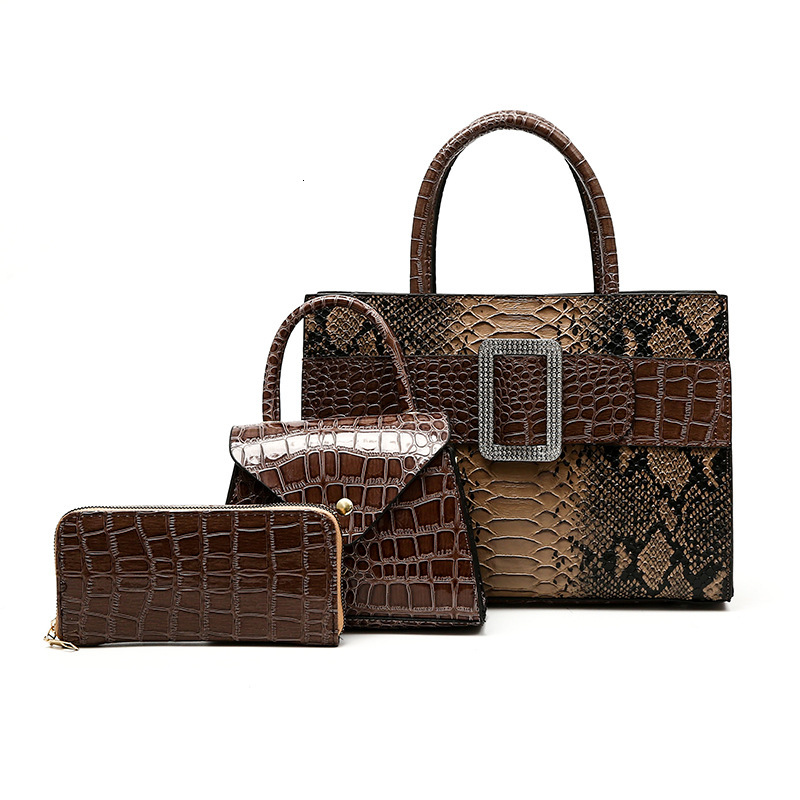 Designer Pack New Fashion Serpentine Belt Mother And Child Large Capacity Women S Handheld Crossbody Bag Free Shipping