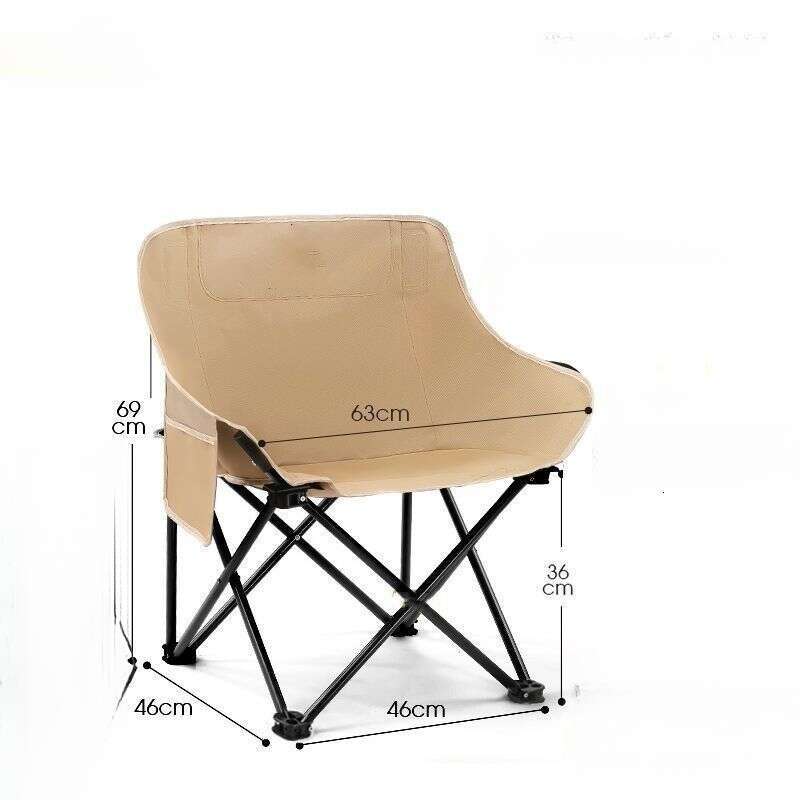 Outdoor portable outdoor small stool, beach chair, camping lightweight folding moon chair