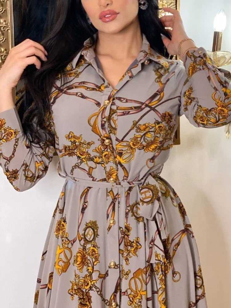 Muslim Abaya Dress Women Ramadan Print Shirt Dresses Autumn Turkey Islamic Vestidos Elegant India Moroccan Kaftan Arab 2025 X250514