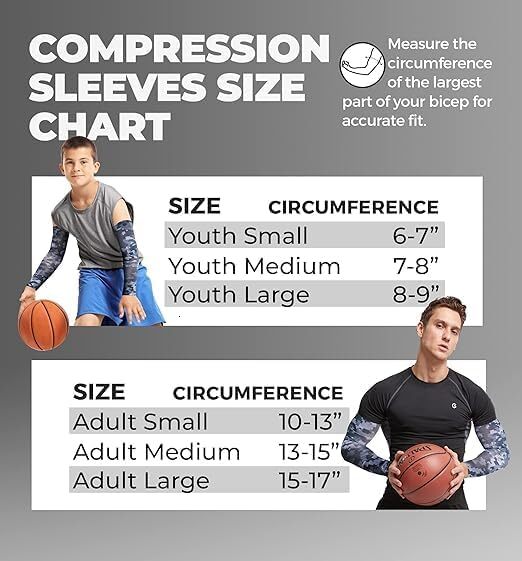 Sports Compression for Men Women Youth, Kids Arm Baseball - Volleyball Sleeves & Basketball Sleeve