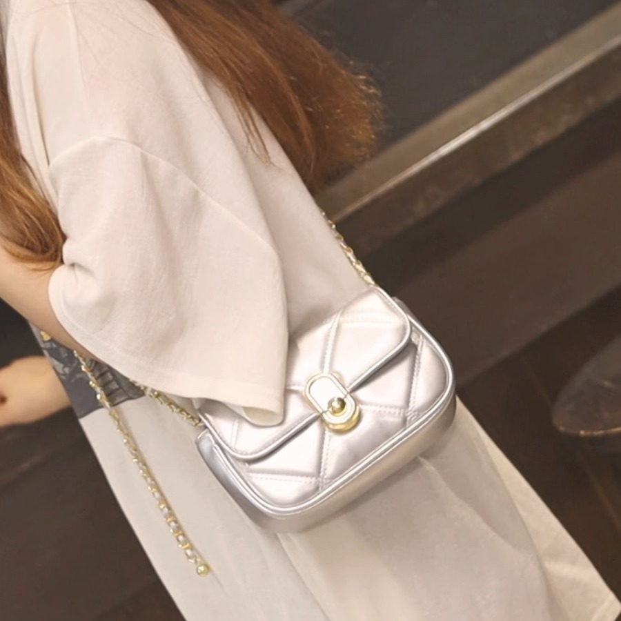 Free shipping on 2025 new designer bags Women Summer Mobile Phone Single Shoulder Square for Work Small Carrying Popular Crossbody Bag This Year