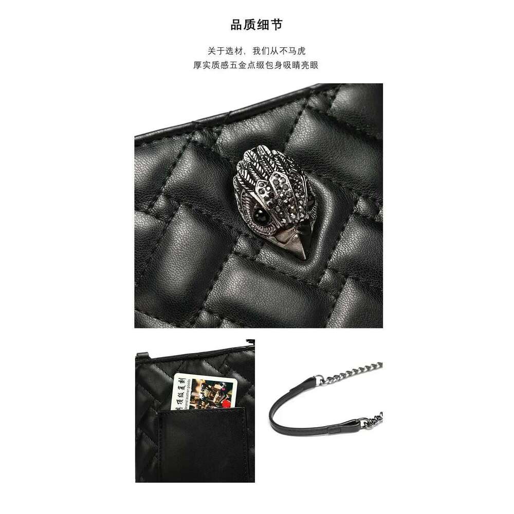 Fashionable Women's Herringbone Chain Shoulder Crossbody Eagle Head Bag, And Mobile Phone Multifunctional Bag
