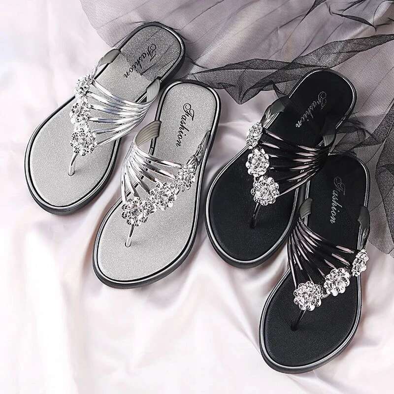 Summer Beach Slippers Sandals New flat multi-purpose fringe beach slippers
