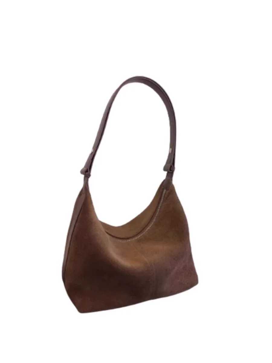 Miyagawa Matte Brown Wens 2024 New Autumn/Winter Underarm Tote Bag Single Shoder Crossbody Bags Z250514