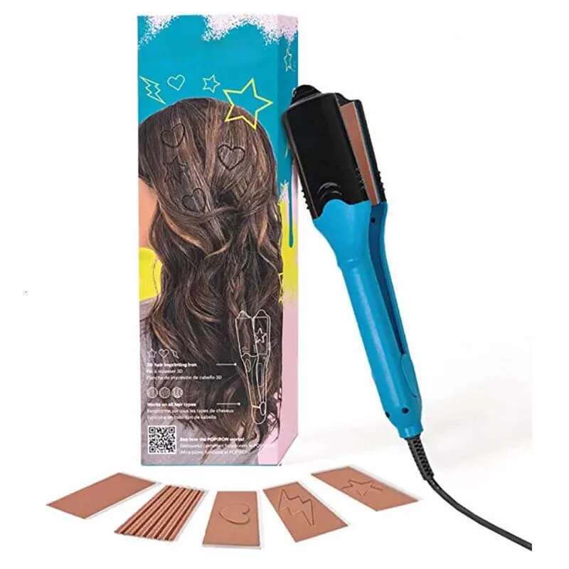 5 in 1 Professional Flat Iron Women's Household Hair Straightener Multi functional 3D Splint