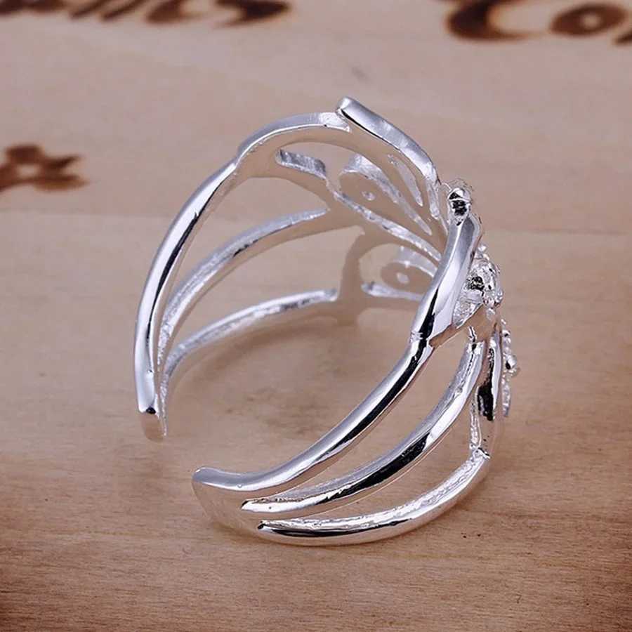 925 Sterling Silver Crystal Wedding Ring Hot-saled Fashion Women Christmas Gifts Beautiful Elegant Train JewelryXJ250514