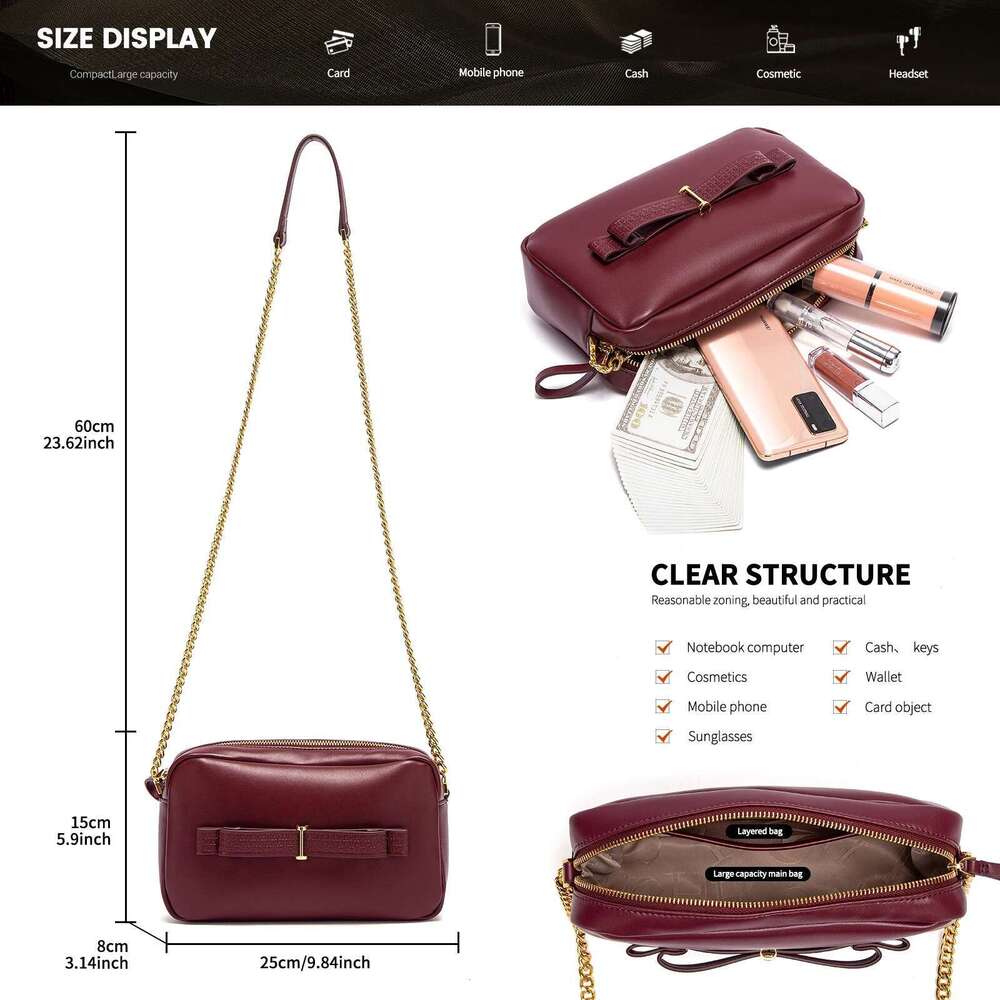 Fashion Classic Retro New Square Chain Business Commuter Solid Color Women's Shoulder Bag