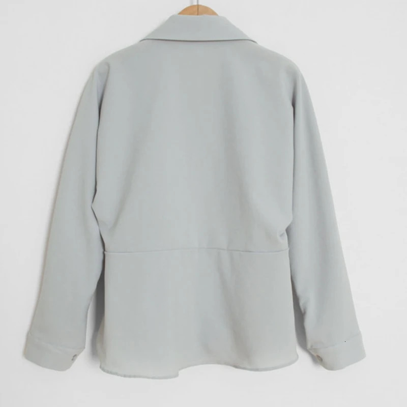 Spring Autumn Elegant Ruffles Womens Blouse Long Sleeve Solid Cross Vneck Buttons Korean Casual Shirts Female 250514