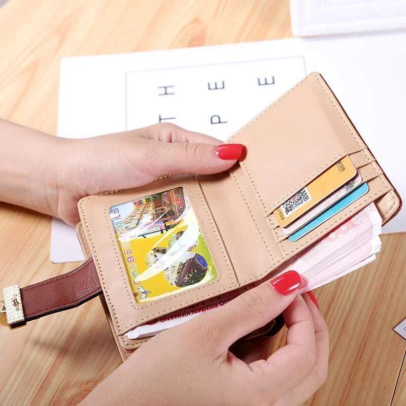 Fashion Women's Wallets Mini Coins Bag Short Purses for Women Cards Holder Wallet Fold Billfold Carteras Para Mujer