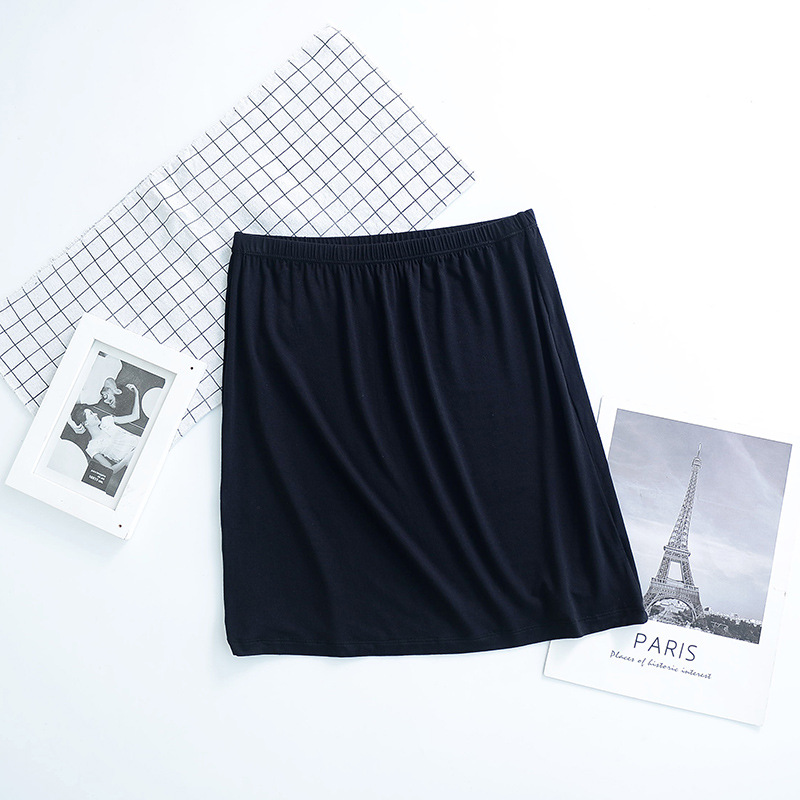 XX9220 Large size women's summer bottom skirt with anti-transparent skirt Modal skirt lining anti-transparent