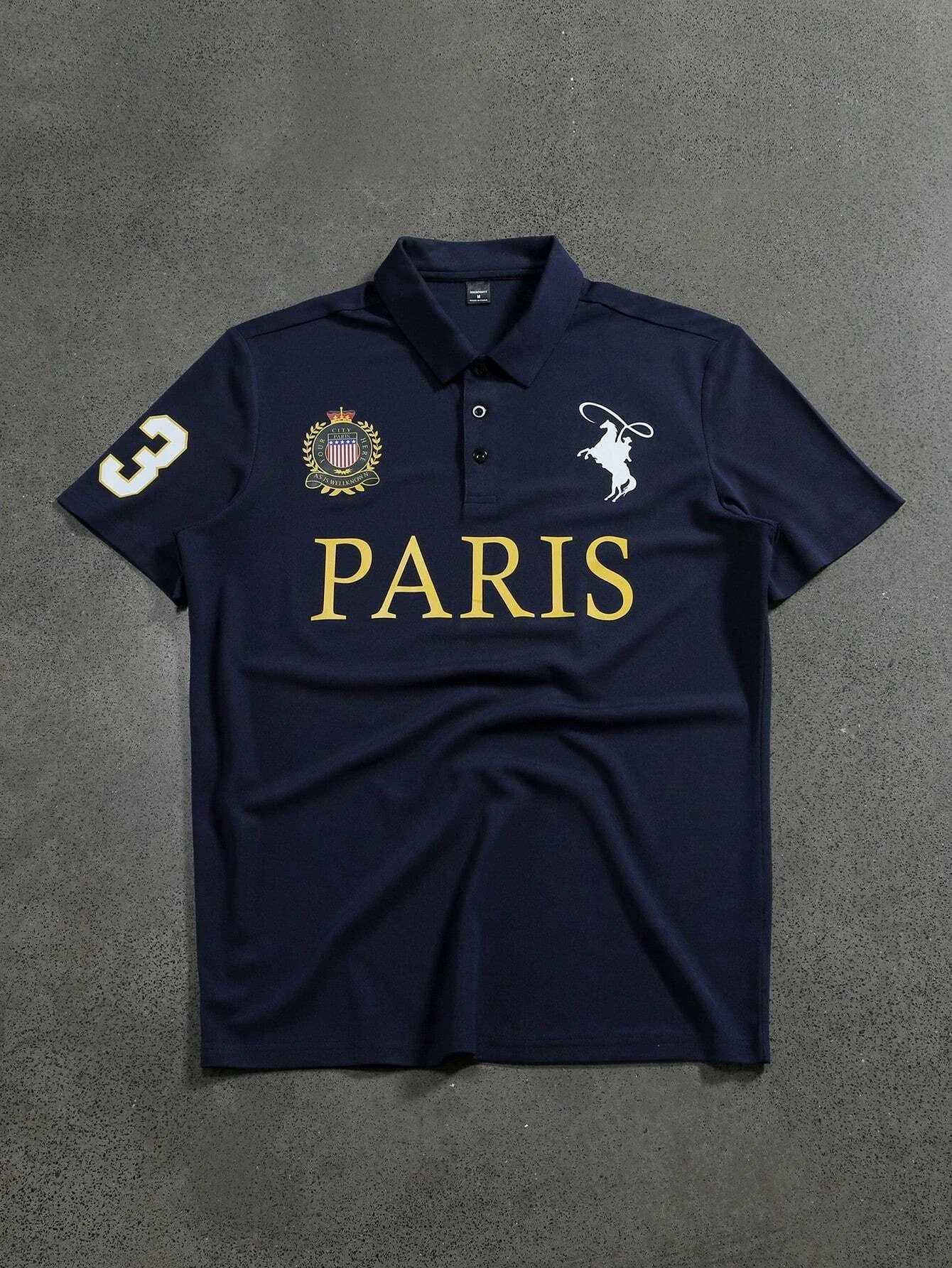2025 Manfinity Mode Mens Short Slve Polo Shirt Minimst And Fashionable Suitable For Summer Strt printing sports style polo X2505141