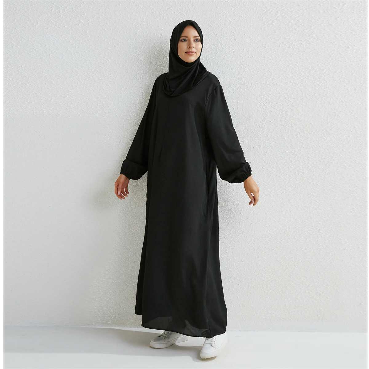 Muslim Dresses Women Maxi Dresses Mujer Vestidoes Female Loose Dresses Full Slve Printed Floral Casual Robe Long Dress X250514
