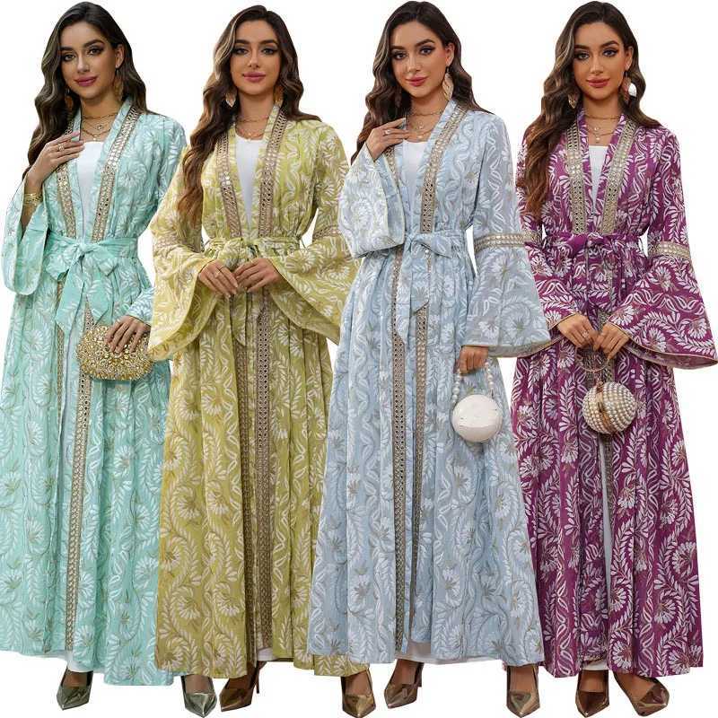 2PCS Muslim Women Dress Dubai Abaya Kaftan Turkey Embroidery Jalabiya African Party Gown Arab Robe Islam Clothing Ka Caftan X250514