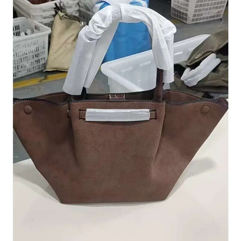 Premium Suede Frosted Wing European And American Fashion Portable Large Capacity Tote Bag, Versatile Shoulder Bag