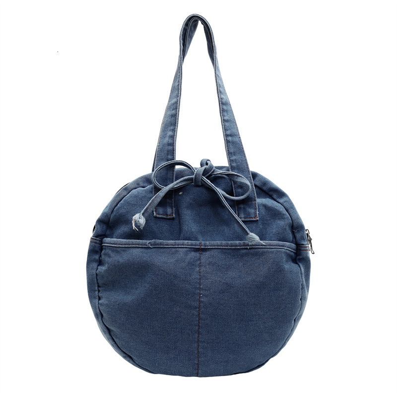 Denim women's 2025 new trendy casual shoulder large capacity class commuting crossbody bag, tote bag