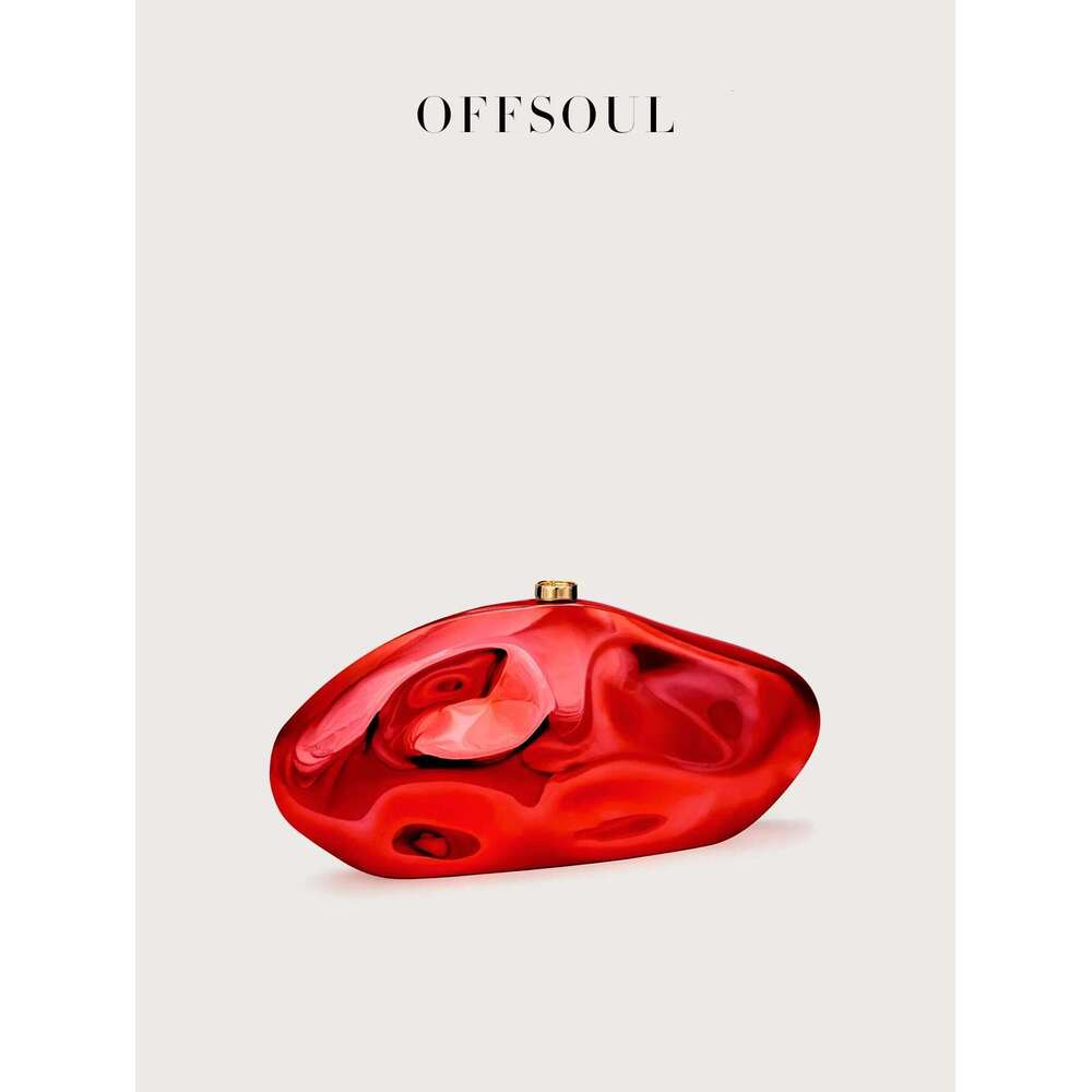 French Metal Style Acrylic Special-Shaped Stone Clutch Versatile New Banquet Party Wedding Elegant Fashion Exquisite Sweet And Cool Sexy Bag, Unique D