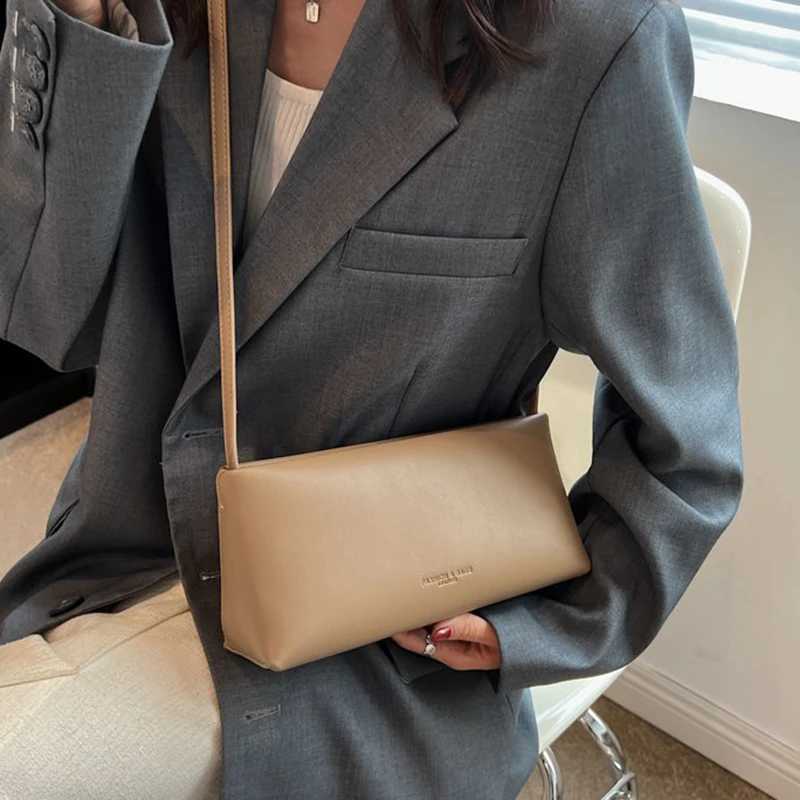 Simple Design Wens Handbag Solid Color Zipper Crossbody Bag Womens Casual Shoder Bags Ladies Purse Womens Bag Z250514