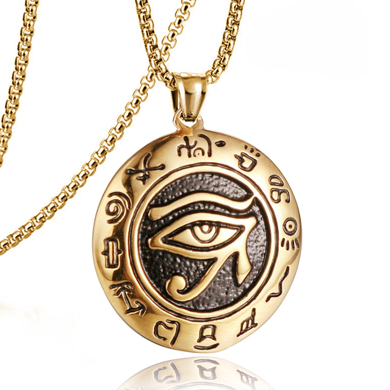 Fashionable outfit, hip-hop style, unisex, personalized, cool, round necklace, collarbone chain