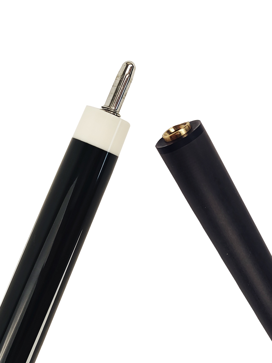 Black Carbon Fiber Shaft for Snooker Cue - Diameter: 12.9mm with Hard Tip