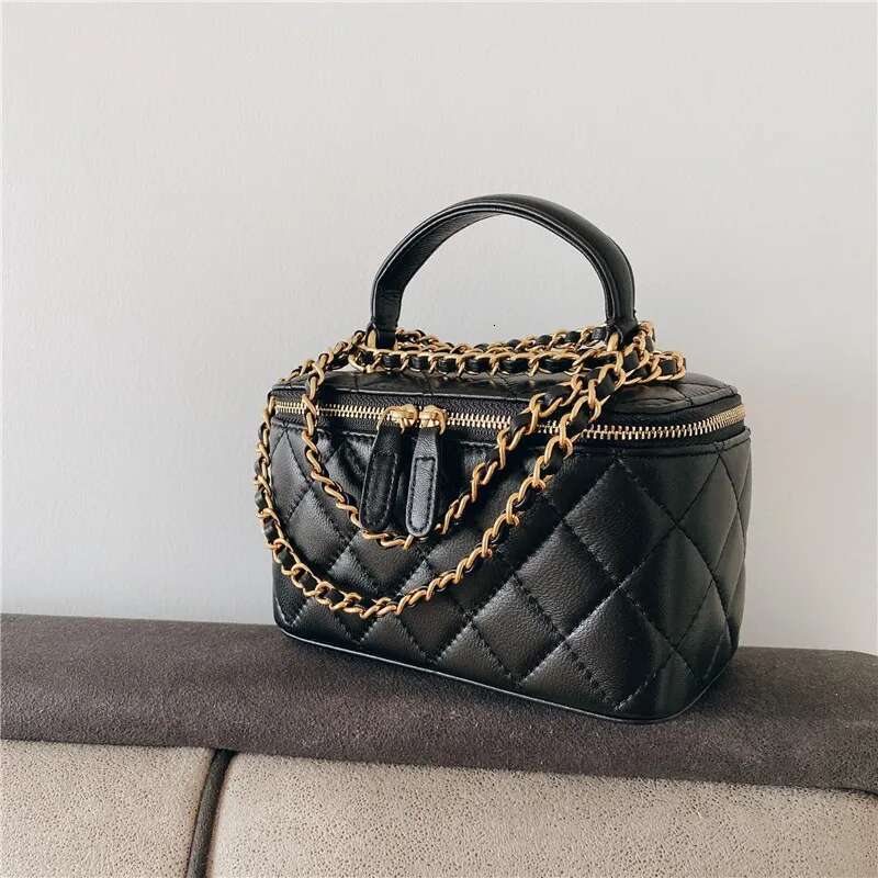 High Quality Classic Style Dia Chain Square Box 2024 New Shoulder Crossbody Sheepskin Leather Women's Bag