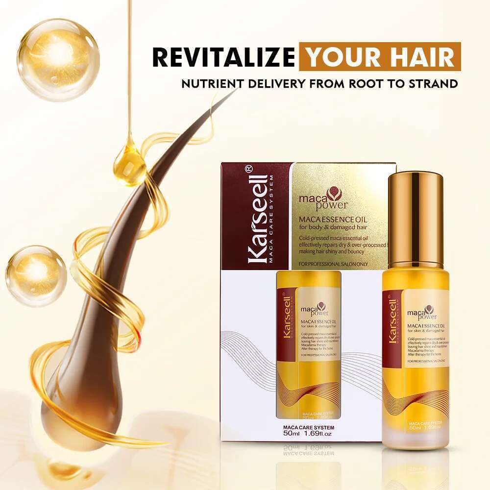 Karseell 50Ml Moroccan Healing Cold Pressed Weightless Argan Oil Serum For Dry Damaged Hair