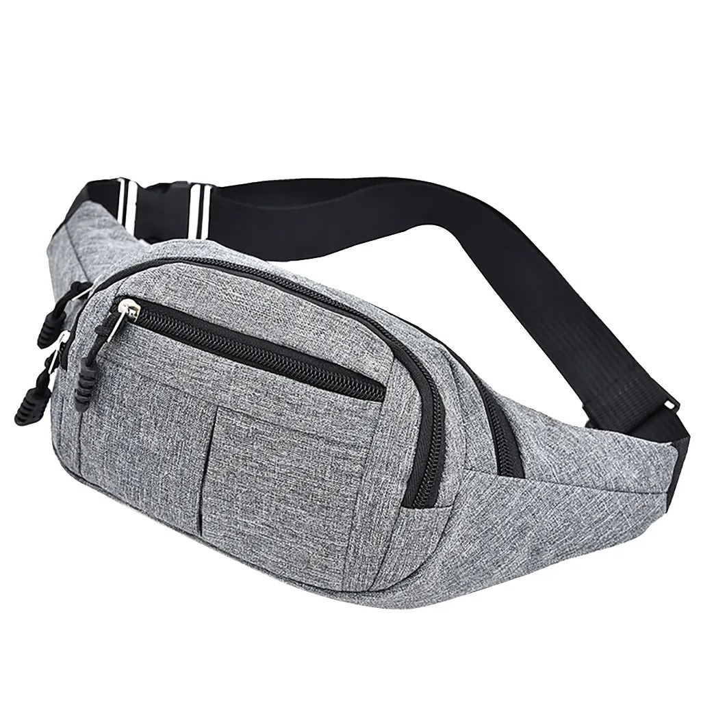 Mens Breast Package Waterproof Outdoor Sports Bag Canvas Pouch Koreanstyle Waist Fanny Crossbody Male Banana 250514