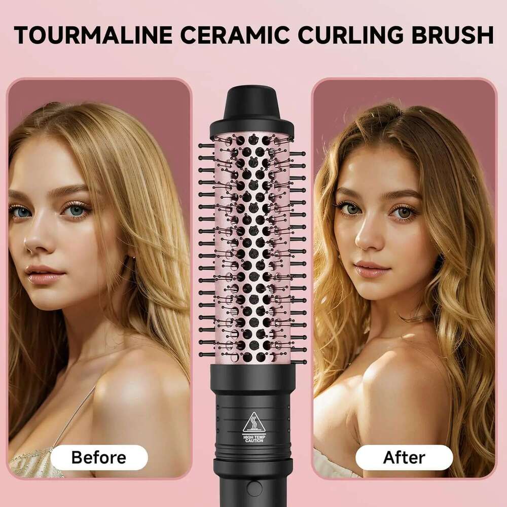 Professional Set 5 in 1 Waver Curling Iron Interchangeable Triple Barrel and Electric Brushes for Hair Tools