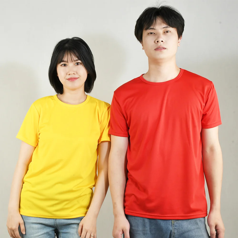 Mens quick drying short sleeved sports Tshirt gym jersey fitness shirt running boys breathable 250530
