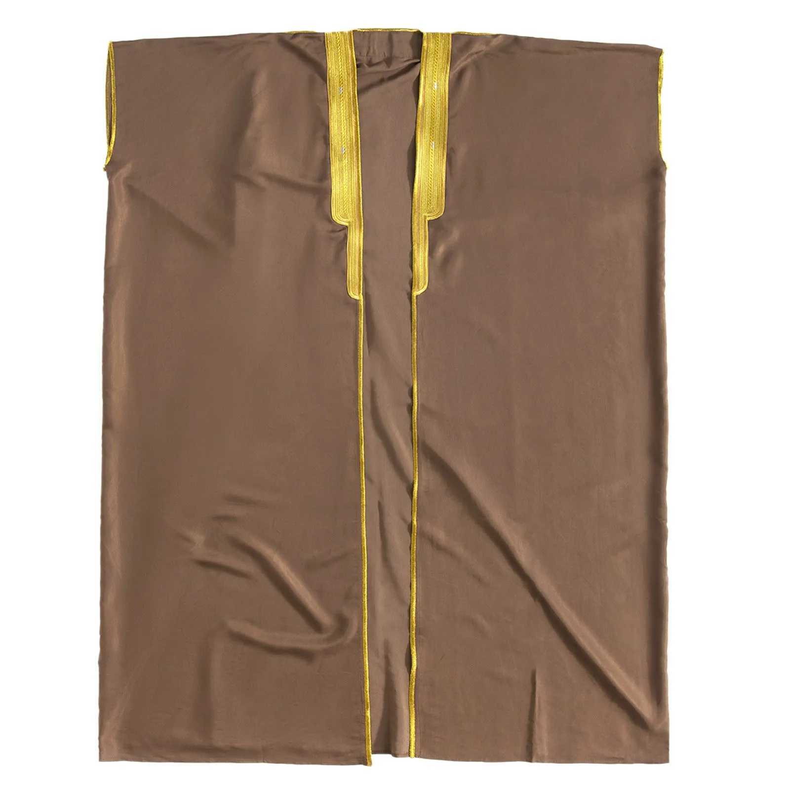 Muslim Arab Men Thobe Thawb Caftan Eid Jubba Thobe Mens Cardigan Abaya Long Dress Ramadan Robe Saudi Arab Musulman Caftan Dubai X2505141