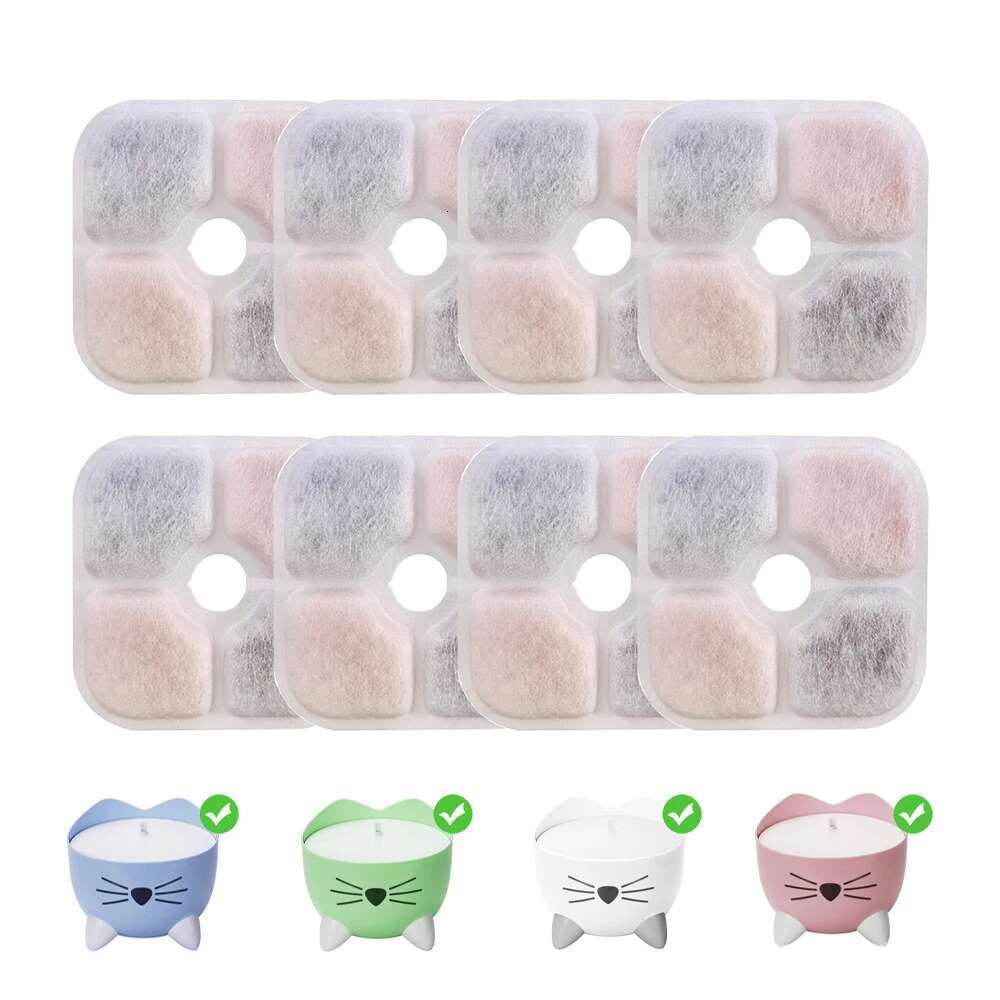 Replacement Activated Carbon Filter Cat Dog Drinking Replaced Filters for Pet Water Fountain Dispenser Accessories