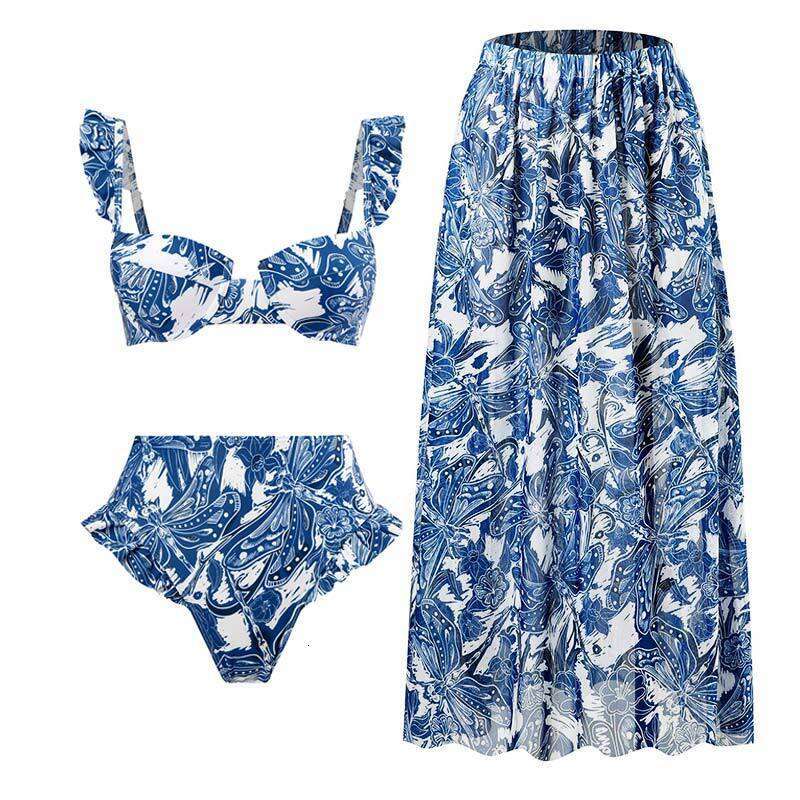 New split three piece bikini swimsuit women's hot selling item ka h k 2025 new casual versatile fashion clothing