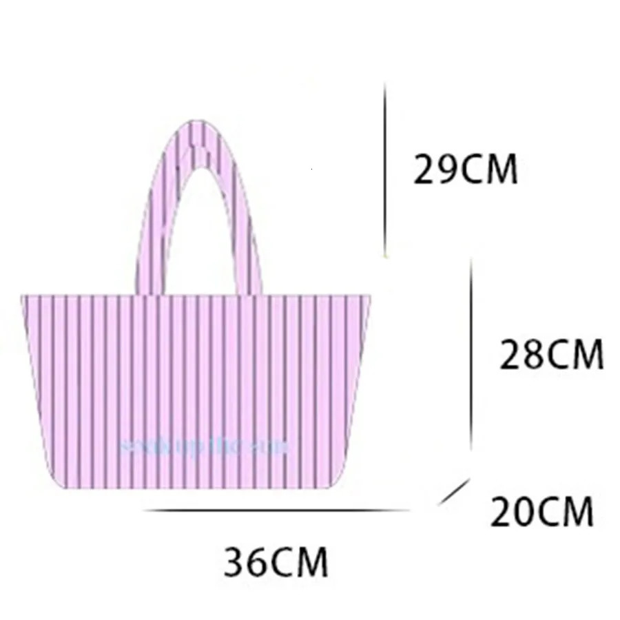 Women Striped Shoulder Bag Versatile Ladies Stylish Simple with Handles Large Capacity Travel Bags 250514