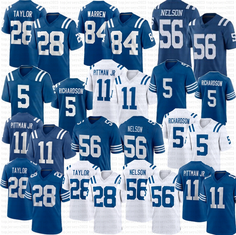 Anthony Richardson Jonathan Taylor Football Jerseys Tyler Warren Daniel Jones Quenton Nelson Peyton Manning Alec Pierce Michael Pittman Jr