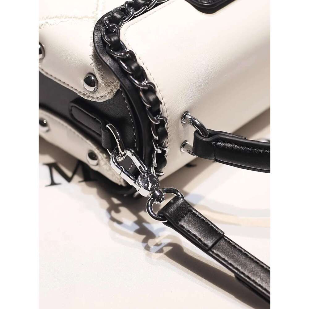 2025 New Fashion And Popular Square Handbag With Contrast Color Women's High Quality Leather Crossbody Bag For Evening Party