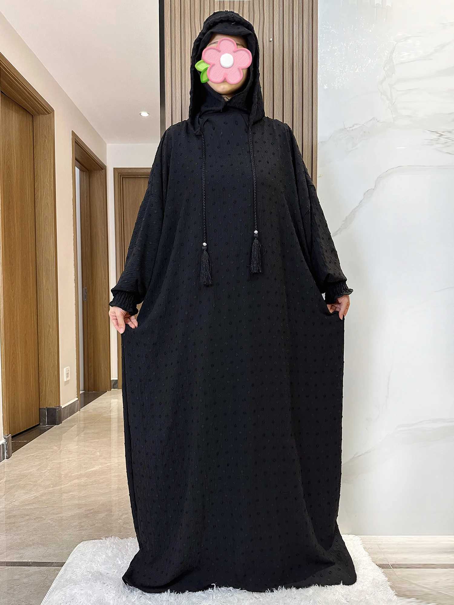 2025 Ramadan Niqab Khimar Muslim Hoody Abaya Dubai Turkey Islam Prayer Clothes African Dresses For Women Kaftan Robe Musulmane X250514