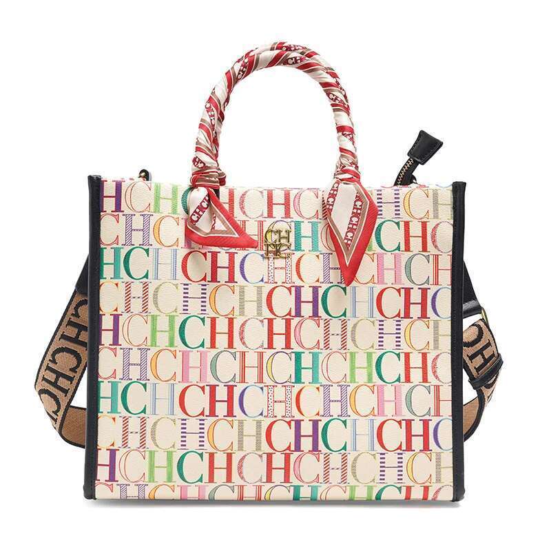 CH Brand Women's Design Handbag Letter Buckle Large Capacity Bag Elegant Crossbody Fashion Versatile Durable Package