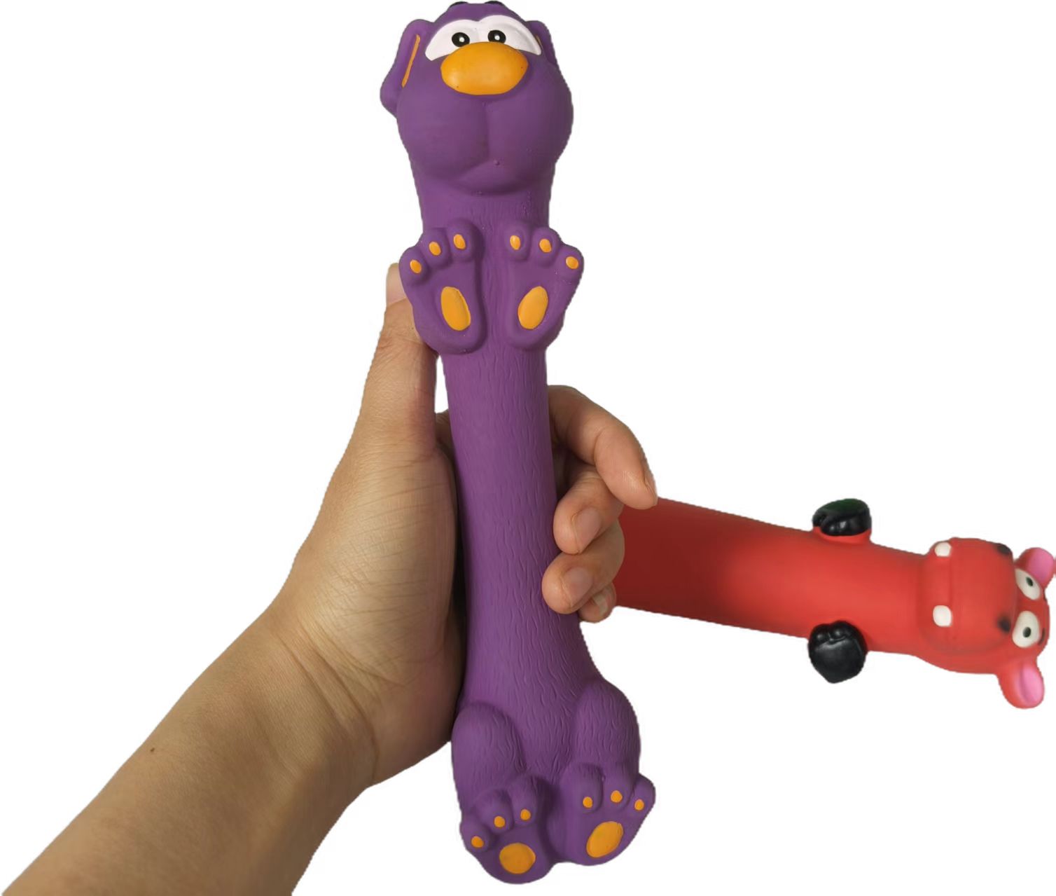 Long-bodied Fairly Cute Design Animal-Shaped Puppy Canines from Soft yet Strong Latex Material
